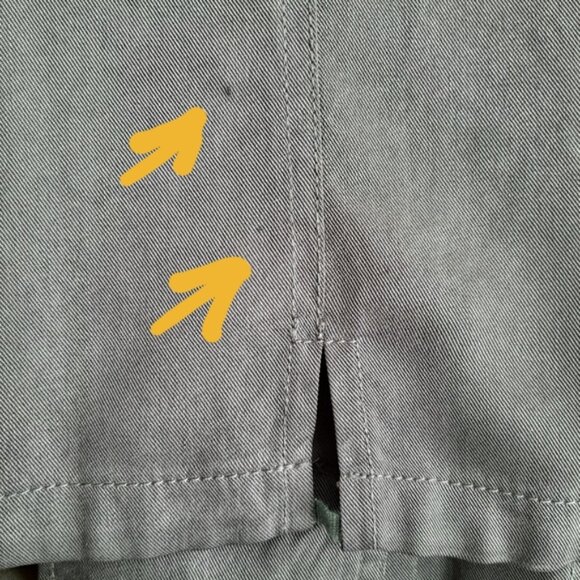 ERIC ALEXANDRE Lyocel Tencel Button Down Front Jacket Gray Sz 12 Flawed - Picture 11 of 13